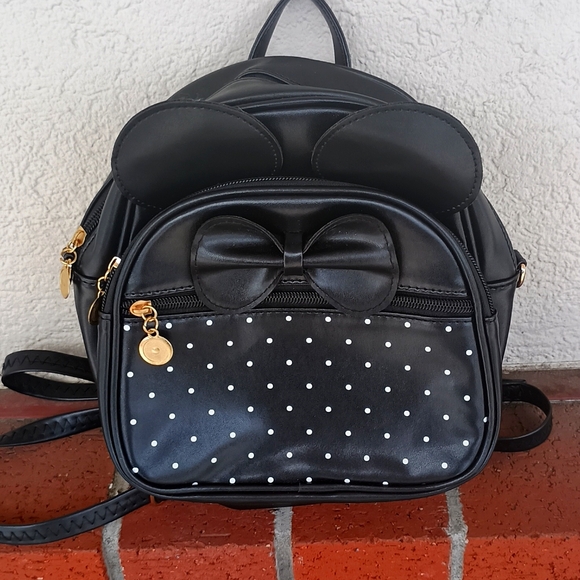 Handbags - Mickey Mouse Ears Backpack Purse. Perfect condition. All zippers work. Black.